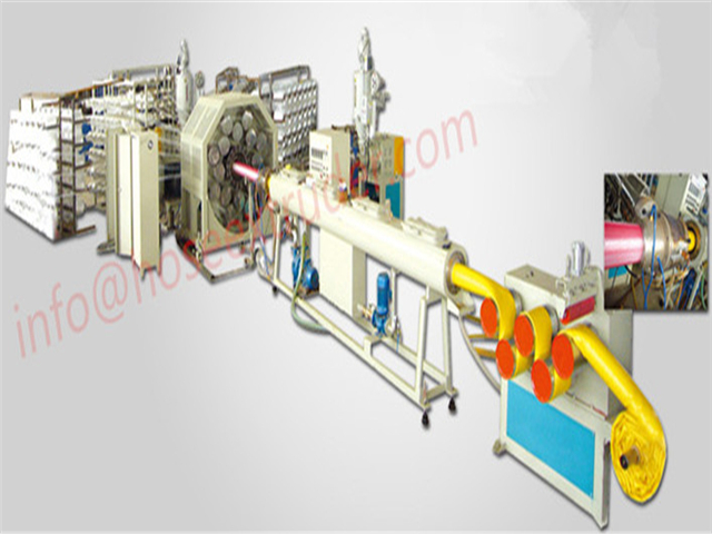 ألوان مزدوجة PVC Layflat خرطوم بثق