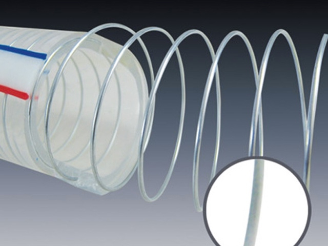 PVC لا توجد خرطوم سلك الصلب الحلزوني المعزز